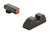 AmeriGlo GL616 Glock CAP Night Sight Set Green Tritium Orange Outline Front with Orange-Bar Rear Sight