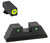 AmeriGlo GL820 ProGlo Trooper Glock Sight Set LumiGreen Outline Front with Green Tritium Black Rear Sight
