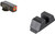 AmeriGlo GL433 Protector Sight Set for Glock Green Tritium Orange Outline Front Sight-Black Serrated Rear Sight