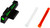 HiViz KB2015 LiteWave Diagonal Wave Front Sight Green/Red/White Black Frame Fits Kimber 1911