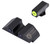 Night Fision GLK001007YGZ Glock Night Sights - Green Tritium Yellow Front / Black Outline Rear
