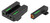 TruGlo TG13XD1PC TFX Pro Green Tritium Fiber Optic Front Sight with Orange Outline and Rear Sight
