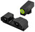 XS Sights GLR201P6G Glock R3D 2.0 Night Sights Green Outline Front Green Tritium Rear Sight