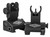 Yankee Hill 5040H Q.D.S. Sight Set Black Hardcoat Anodized Folding with Hooded Stem for AR-Platform