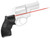 Crimson Trace Red Laser Lasergrips for Taurus Small Frame Revolvers, 633nM 5mW Output, Black Polymer