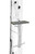 Hawk HWKHHSP Helium HSP Platform 10"x6" Aluminum Gray Saddle