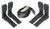 Hawk Monkey Bar Steps 4 Pack Black Aluminum HWKSTP4PK