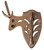 Skullhooker Little Hooker Wall Trophy Mount for Small and Mid-Size Game Brown Steel