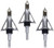 Allen 14635 Impact Fixed Blade Broadhead Stainless Steel Blades Silver 3 Pack