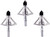 Allen 14690 Velox 3-Blade Archery Broadhead Integral Lock Stainless Steel 3-Pack