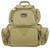 GPS Handgunner Tan 1000D Nylon Backpack Foam Cradle Lockable Zippers 4 Handguns