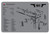 TekMat 11x17 Gray Rubber Cleaning Mat with 1911 Diagram