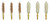 KleenBore 9-SET .38/.357/9mm Bore Brush & Cotton Mop Handgun Cleaning Kit 6-Piece