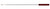 Pro-Shot .22 Cal & Up 12" Micro-Polished Stainless Steel Pistol Cleaning Rod