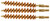 Tipton 868556 Bore Brush Set 30/32 Cal Rifle Firearm Brass Bronze Bristles 3 Per Pkg