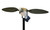 Mojo Outdoors Voodoo Dove Spinning Wing Decoy with Steel Pole, Multi Color Synthetic, HW2300