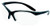 Howard Leight R01535 Uvex Vapor II Shooting Glasses Adult Clear Lens Anti-Fog Polycarbonate Black Frame