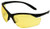 Howard Leight R01536 Uvex Vapor II Shooting Glasses Adult Amber Lens Anti-Fog Polycarbonate Black Frame