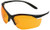 Uvex Vapor II Shooting Glasses Anti-Fog Orange Polycarbonate Lens Black Frame Adult