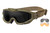 Wiley X Spear Goggles Smoke Gray Clear Light Rust Lens Tan Frame SP293T