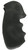 Hogue 25000 Monogrip Black Rubber with Finger Grooves fits S&W N Frame Round Butt