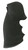 Hogue 46000 OverMolded Monogrip Black Rubber Finger Grooves fits Colt Python