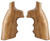 Hogue 10200 Fancy Hardwood Brown Goncalo Alves Hardwood with Finger Grooves for S&W K, L Frame with Square Butt