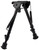 Harris Bipods LM1A2 Non-Swivel 9-13" Steel/Aluminum Black Notched Legs Rubber Feet