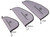 M&P Accessories 110018 Defender Series Small Handgun Case Black/Gray Nylon Oversized Zippers