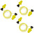 Allen 4118 Ultrax Tethered Soft Silicone Ear Plugs Yellow 26 dB NRR 3 Pair