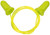 Allen 4119 Tethered Tapered Foam Ear Plugs 32 dB Yellow/Lime Green 5 Pair