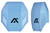 Axil MX Slate Blue Polymer Plate Over the Head Earmuff Accessory
