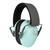 Radians Lowset Women's Passive Earmuff 21 dB Over the Head Aqua Blue and Black 1 Pair