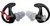 SureFire Sonic Defenders Plus EP4BKMPR Triple-Flanged 24 dB Polymer Earplugs Black Adult Medium 1 Pair