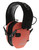 Walker's Razor Slim Electronic Hearing Protection Muff 23 dB Over the Head Coral/Black Polymer
