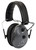 Walker's Electronic Ear Muff Single Wind-Resistant Mic 24 dB NRR Gray/Black