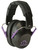Walker's Pro Low Profile Passive Shooting Muff 22 dB Black Purple Accent Polymer