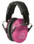Walker's Pro Low Profile Passive Shooting Muff 22 dB NRR Pink/Black Polymer