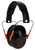 Walker's GWPFPM1BKO Pro Low Profile Passive Muff 22 dB Over the Head Black/Orange Accent Polymer