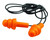 Walker's Corded Foam Ear Plugs 25 dB In-Ear Orange/Black 23in Cord and Case 2-Pack
