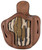 1791 Optic Ready OWB Holster Size 2.1 Brown/Mossy Oak Leather Compatible w/Glock 17/Springfield XD/S&W Shield RH