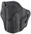 1791 Gunleather BH2.3 Stealth Black Leather OWB Holster, Optic Ready, Size 2.3, Left Hand for Glock 17/S&W M&P Shield