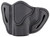 1791 Gunleather BHC Stealth Black Leather OWB Compact Holster, Optic Ready, Left Hand for Glock 43/Sig P365/Walther PPK
