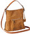 Bulldog BDP054 Concealed Carry Hobo Purse Brown Leather with Holster Most Small Handguns Right Hand