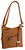 Bulldog BDP032 Cross Body Purse w/Holster Tan Leather for Small Autos & Revolvers Ambidextrous Hand