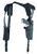 Uncle Mike's Sidekick Vertical Shoulder Holster Size 05 Right Hand Black Cordura Harness Large Semi-Auto 4.5-5" Barrel