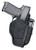 Uncle Mike's 70050 Sidekick Hip Holster IWB/OWB Size 05 Black Laminate Belt Clip Fits Large Semi-Auto Fits 4.50-5" Barrel Ambidextrous
