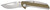 Camillus Sevens 2.75" Plain AUS-8 Carbonitride Titanium Folding Blade, Desert Tan/Stainless Handle