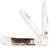 CobraTec Knives CTTDTRPSTAG Trapper Folding 2.88" Clip Point, 2.94" Spey Plain Polished VG-10 SS Blades, 4.44" Stag Bone Scales/SS Handle