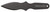 Cold Steel Micro Flight Thrower Fixed Plain Spear Point 550C Steel Blade Integral Handle CS80STMB